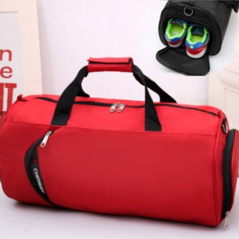 Fitness bag men's sports bag basketball training bag football bag portable travel bag cylinder bag shoulder bag waterproof