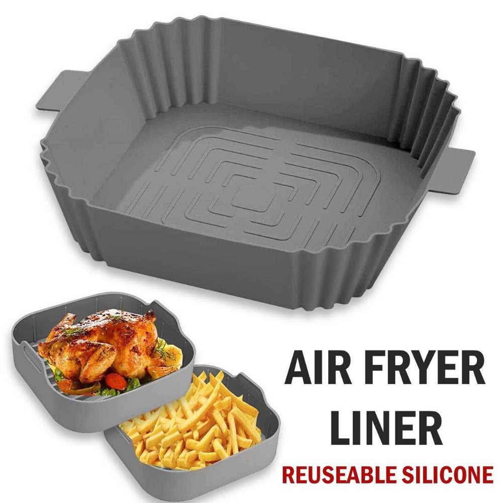 Air Fryer Silicone Pot Basket Liners Non-Stick Safe Oven Baking Tray Accessories