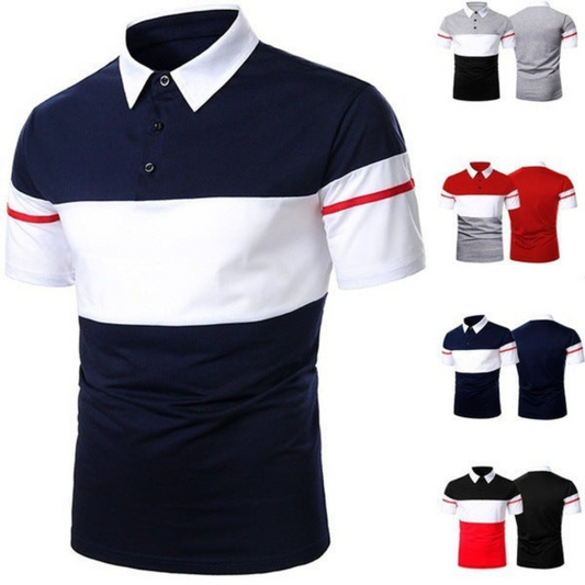 Men's Lapel Slim Polo Shirt