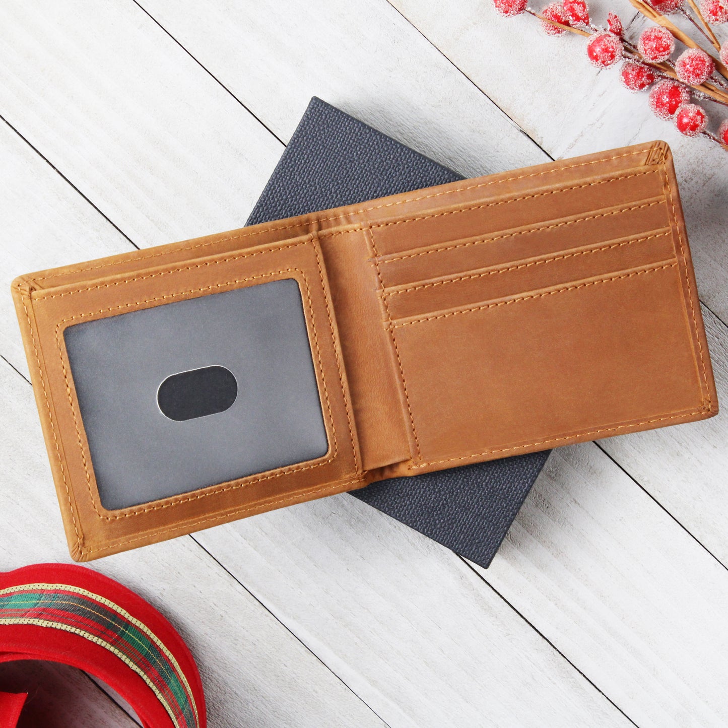 Graphic Leather Wallet - Personalized Gift For DAD