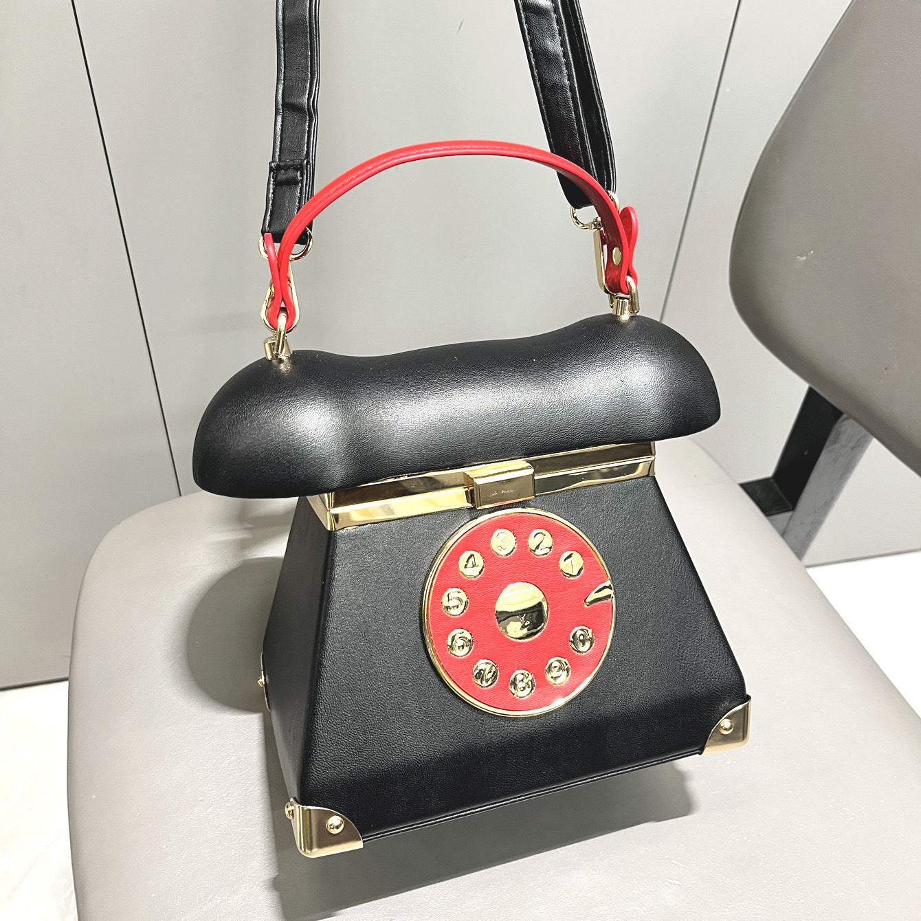 Women's Fashion Landline Phone-shaped Handbag