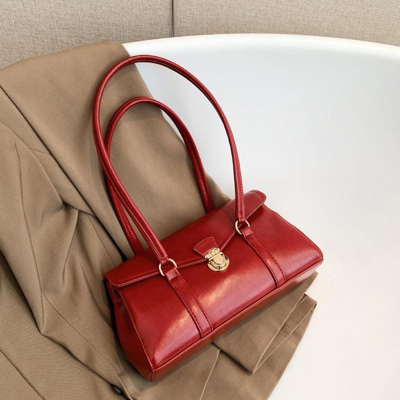 Retro High-grade Underarm Document Tote Bag Women