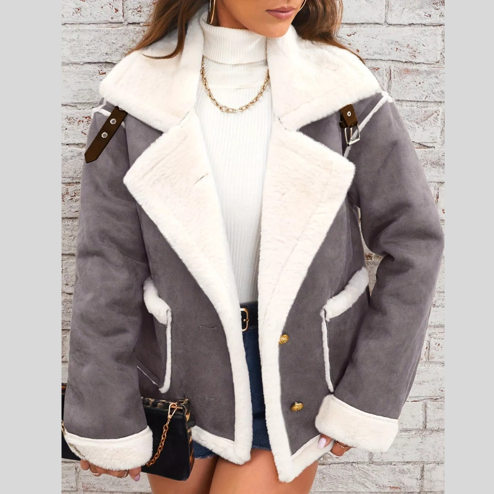 Plush Button Up Outerwear