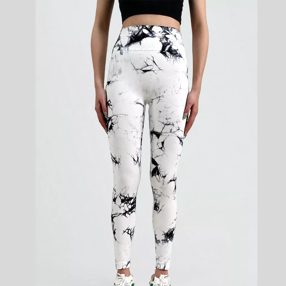 High-Waisted Tie Dye Seamless Active Leggings