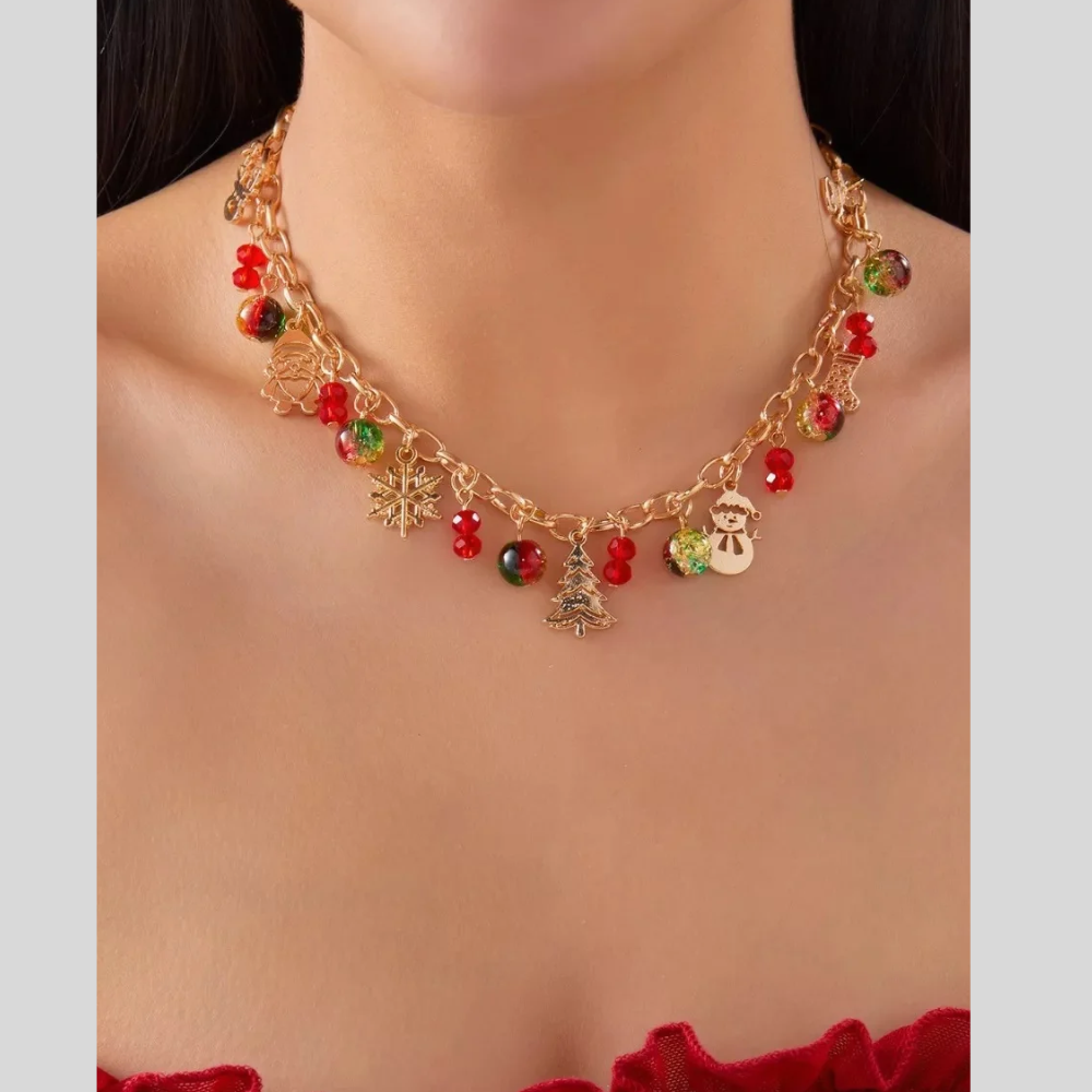Christmas Themed Charm Necklace