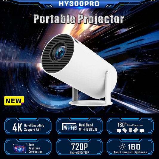 HY300 Pro Projector Home Theater Entertainment Portable Small Projector