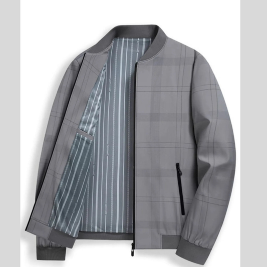 Men’s Plus Size Full-Zip Long Sleeve Jacket