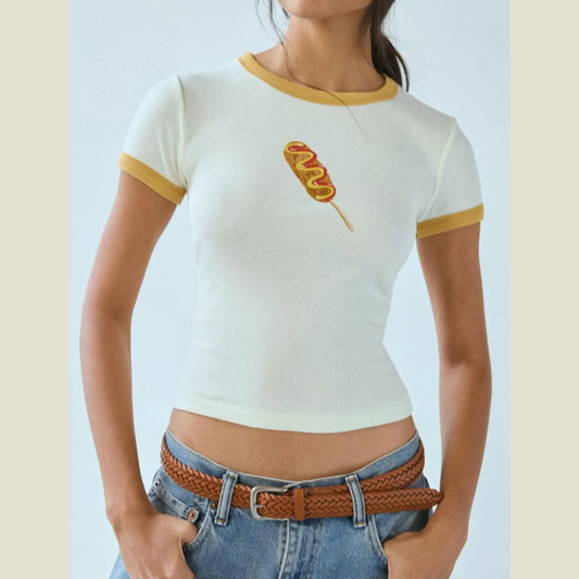 Graphic Round Neck Short Sleeve T-Shirt