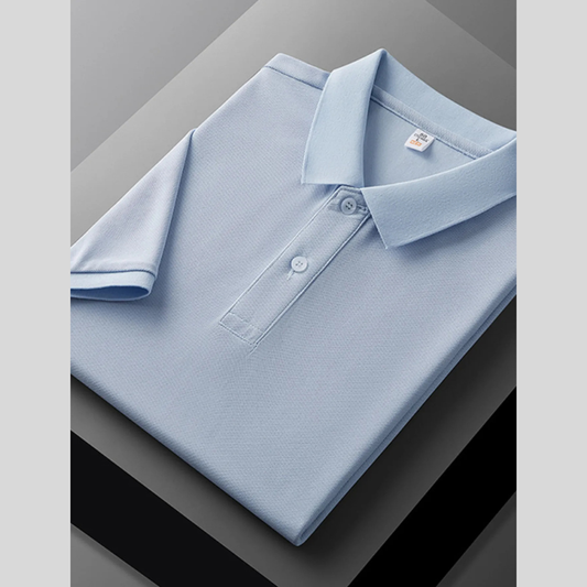 Men's Plus Size Solid Short Sleeve Polo