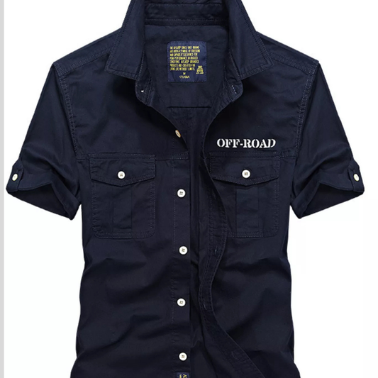 Men's Full Size Button-Down Summer Shirt