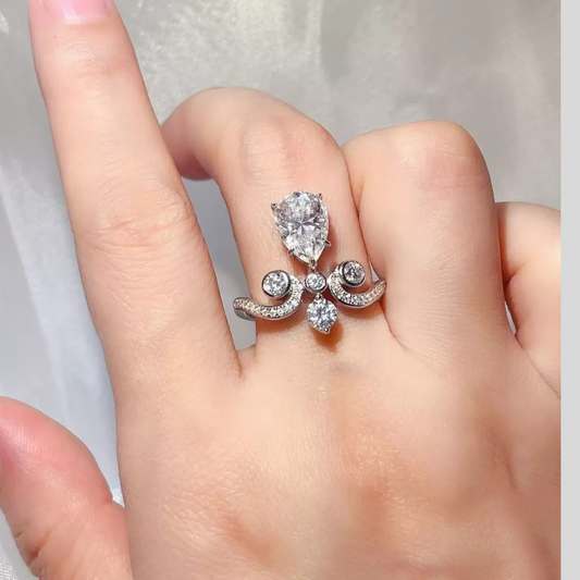 2 Carat Moissanite 925 Sterling Silver Ring