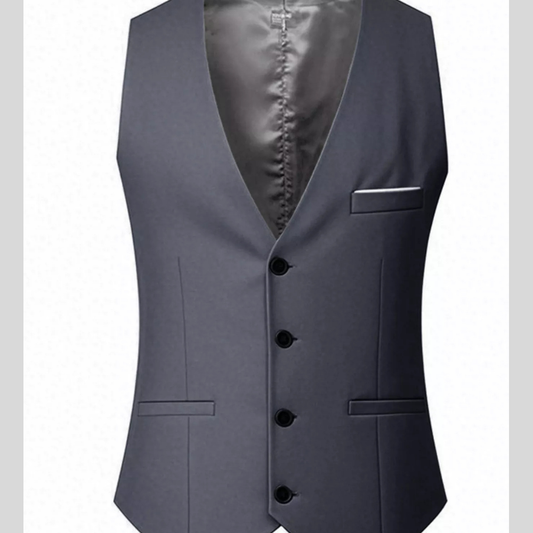 Men's Plus Size Classic Fit Button Up Vest