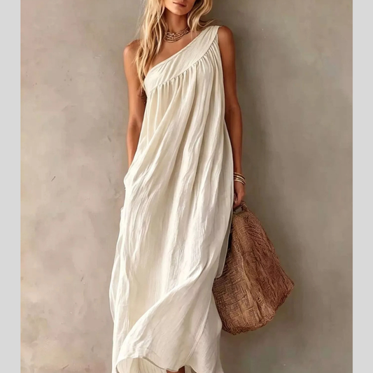 Full Size One-Shoulder Maxi Dress Plus Size