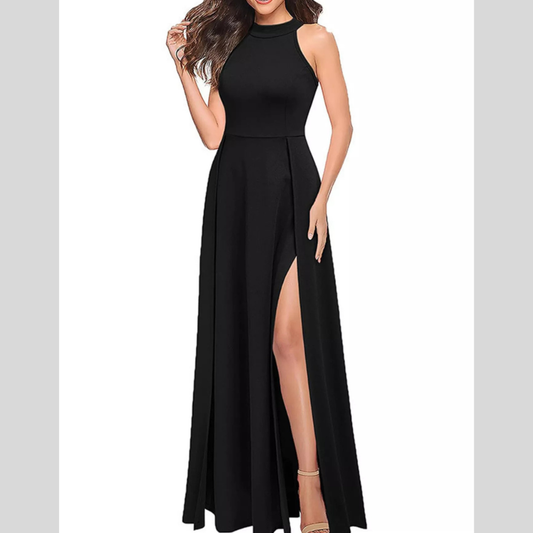 Sleeveless Slit Maxi Dress