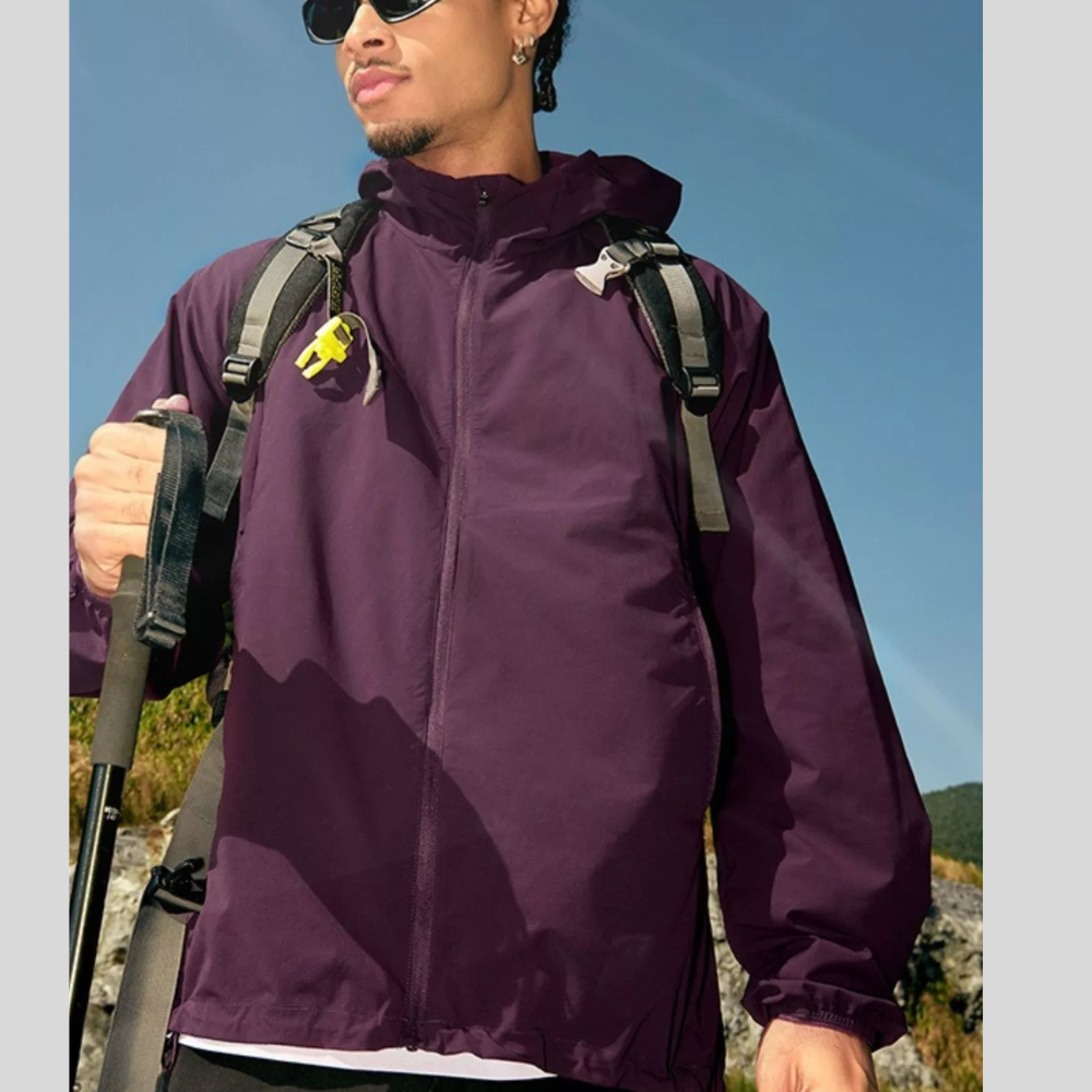 Men's Sporty Zip Front Jacket