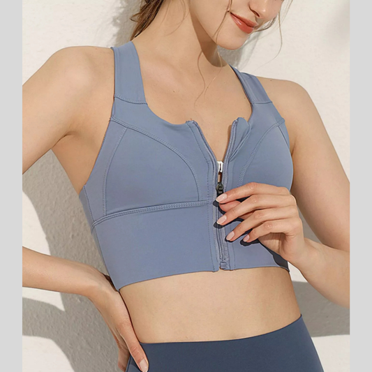 Full Size Front-Zip Active Tank Plus Size