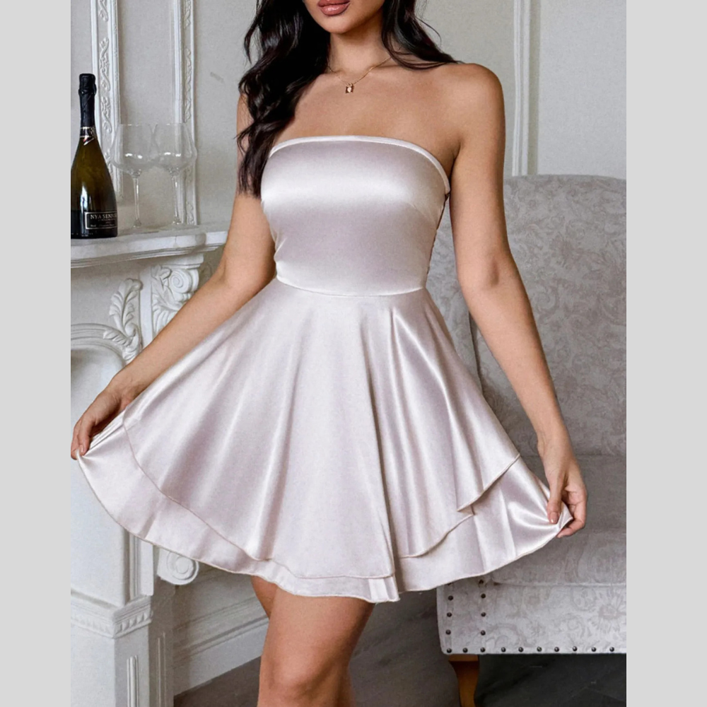 Layered Tube Mini Dress