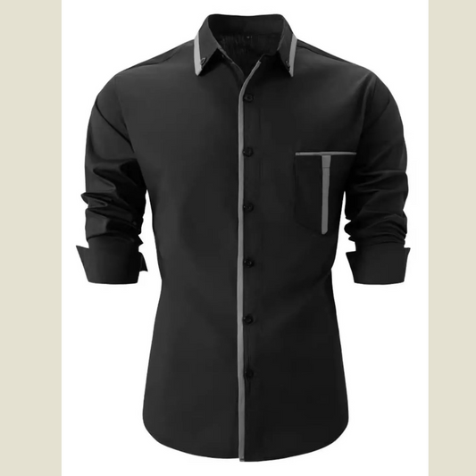 Men’s Extended Size Button Down Shirt – Long Sleeve Comfort Fit