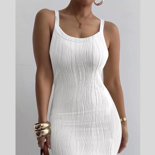 Textured Knit Bodycon Maxi Dress