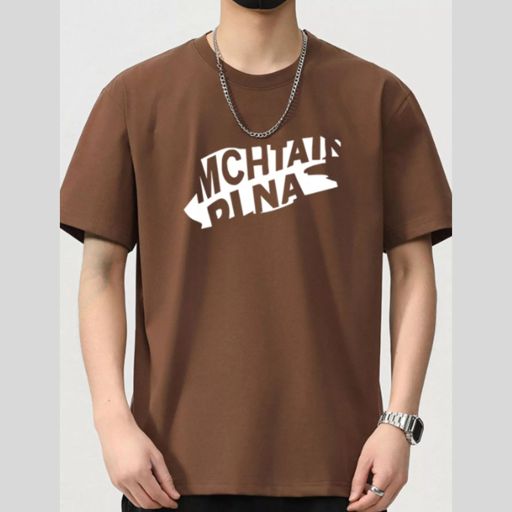 Men's Plus Size Casual Graphic Short Sleeve T-Shirt