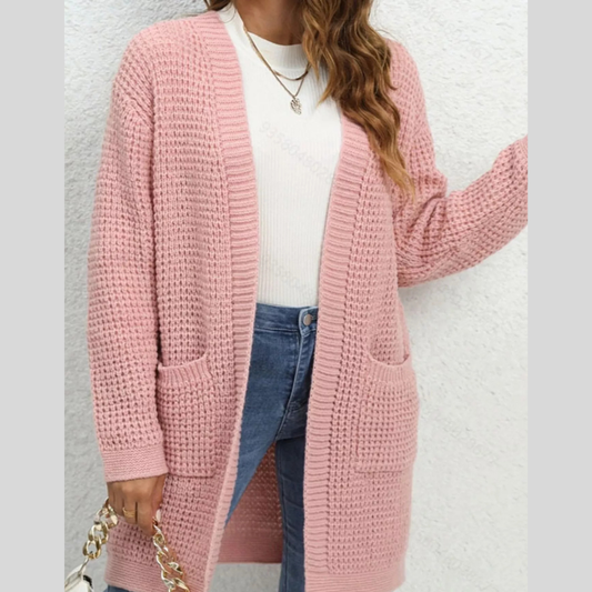 Chunky Knit Open Front Cardigan