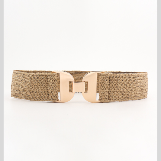 Alloy Buckle Elastic Belt