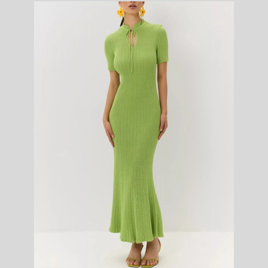 Short Sleeve Knitted Mermaid Dress