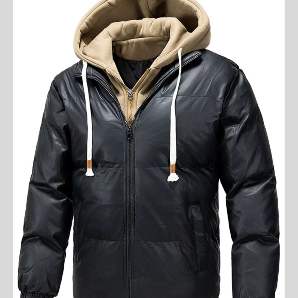 Men's Plus Size Long Sleeve Hoodie Jacket