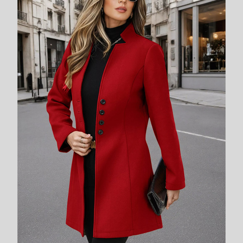 Classic Button-Up Longline Coat