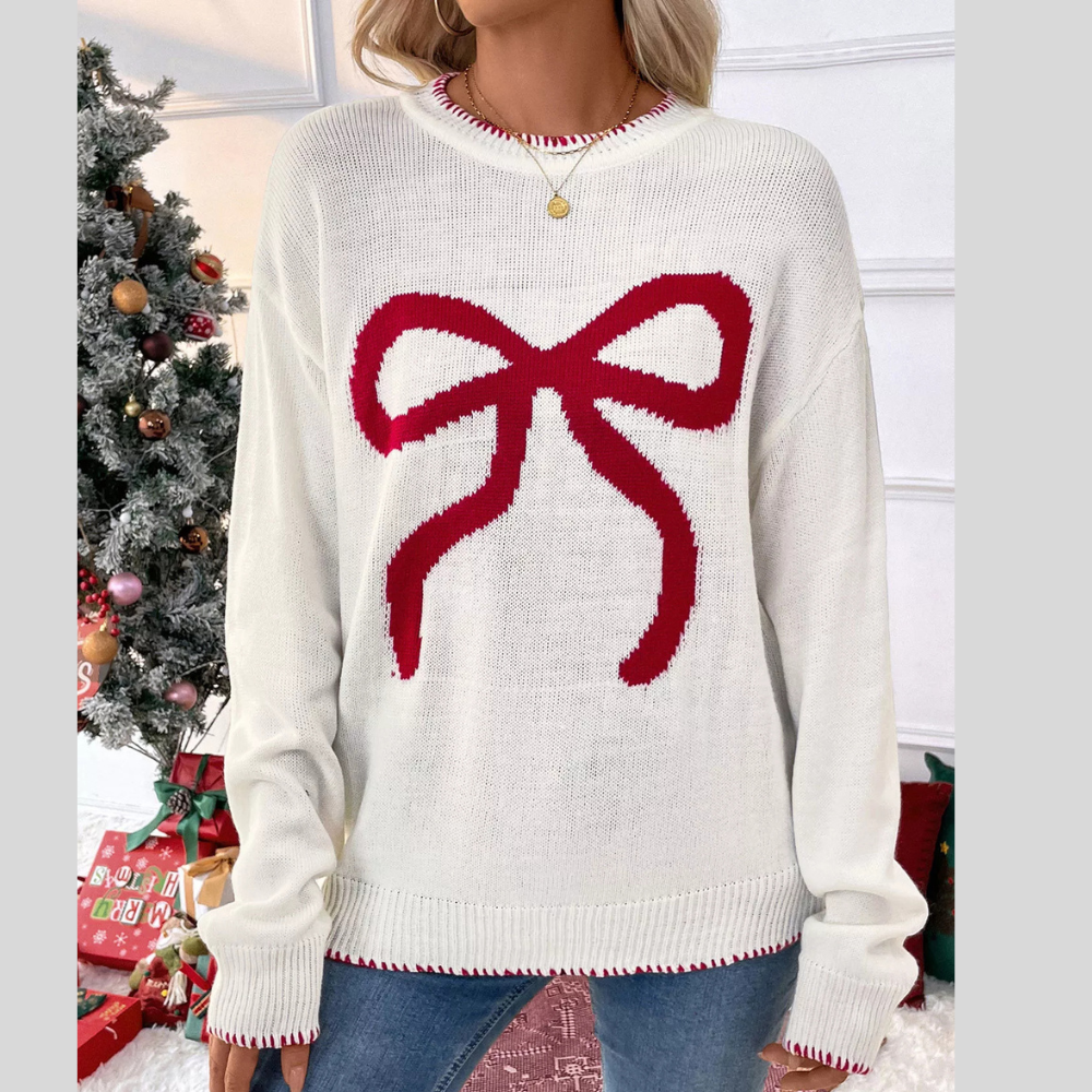 Bow Round Neck Sweater