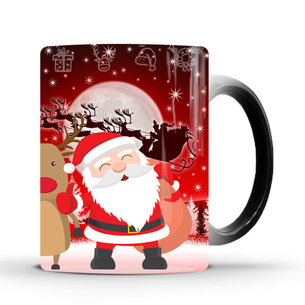 Christmas Color-changing Mark Ceramic Thermal Magic Coffee Tea Cup