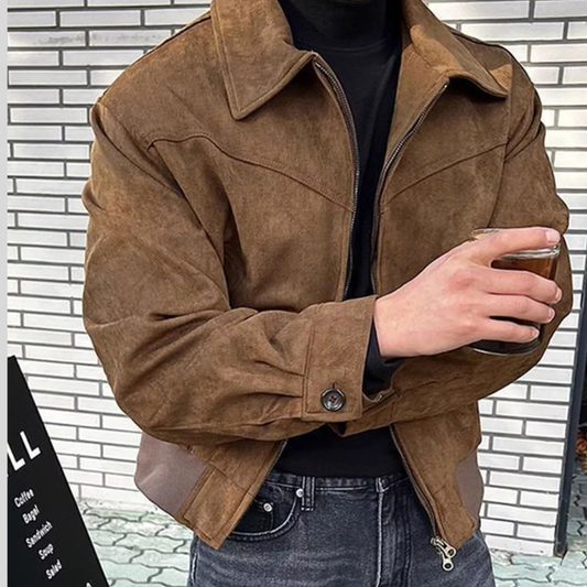 Men's Modern Long Sleeve Zip Up Jacket
