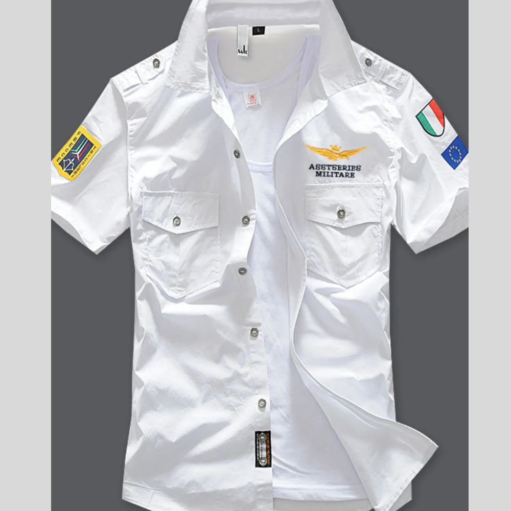 Men's Full Size Button Up Short Sleeve Shirt Plus Size