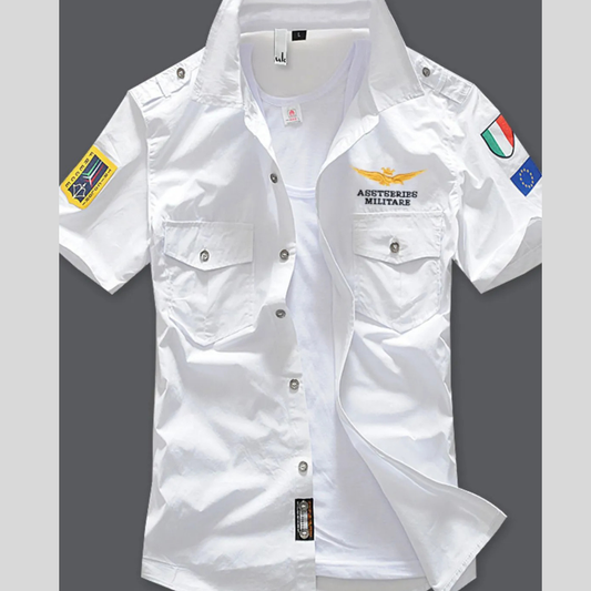 Men's Full Size Button Up Short Sleeve Shirt Plus Size