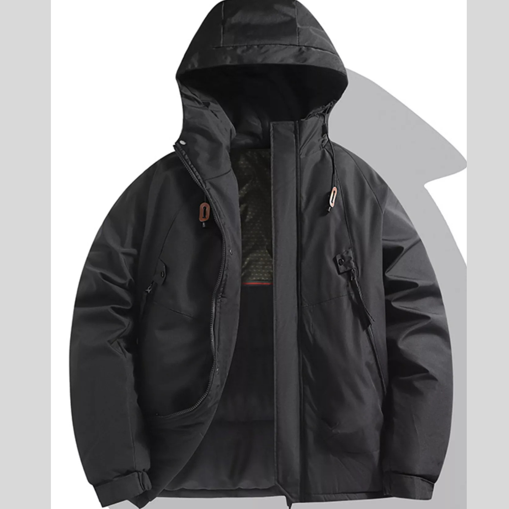 Men's Full Size Hooded Padded Winter Coat Plus Size