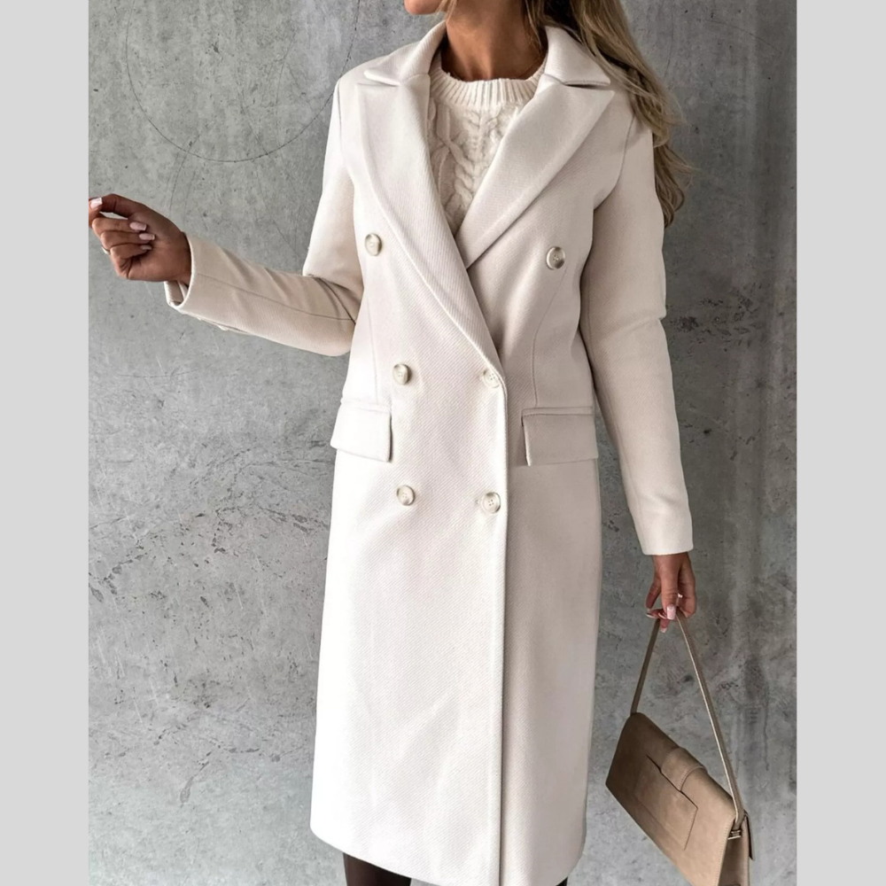 Double-Breasted Longline Coat