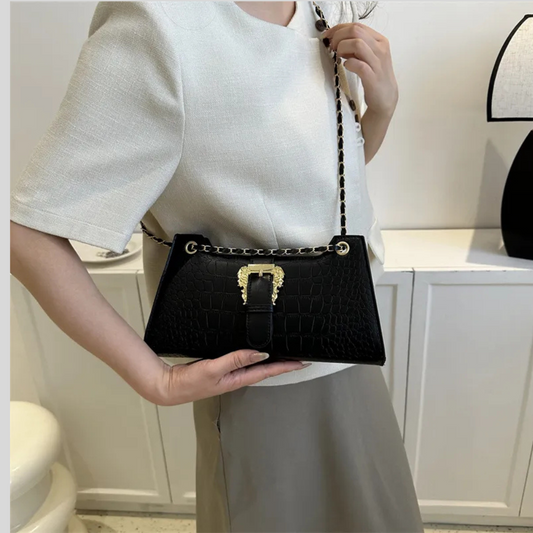 Women's Fashion Simple Chain Fashion Bag Shoulder Bag Casual Trend Crossbody Small Square Bag