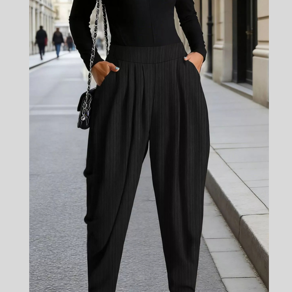 Plus Size Elastic Waist Causal Pants