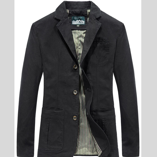 Men's Plus Size Casual Button Up Slim Fit Blazer