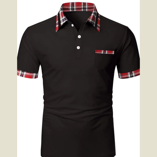 Men's Plus Size Casual Collared Polo