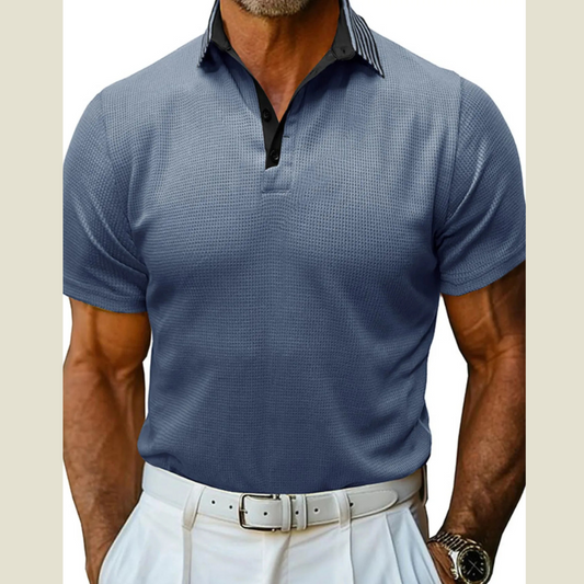 Men's Classic Textured Golf Polo Shirt