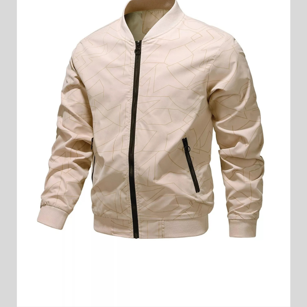 Men's Plus Size Zip Up Long Sleeve Jacket