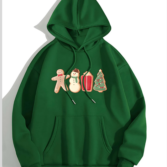 Graphic Drawstring Hoodie with Pocket