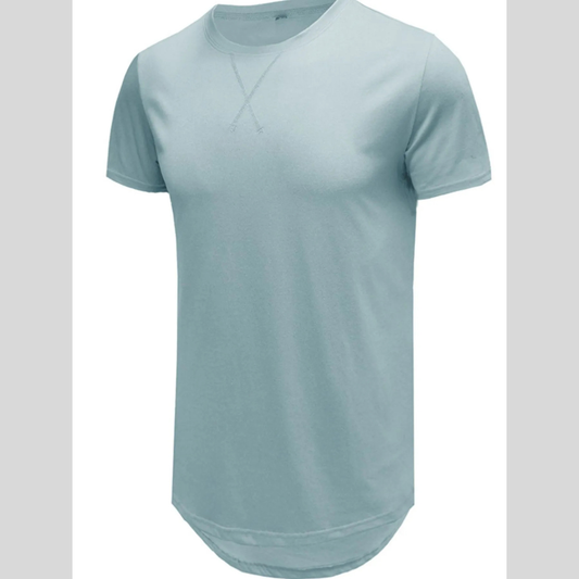 Men's Basic Curved Hem T-Shirt
