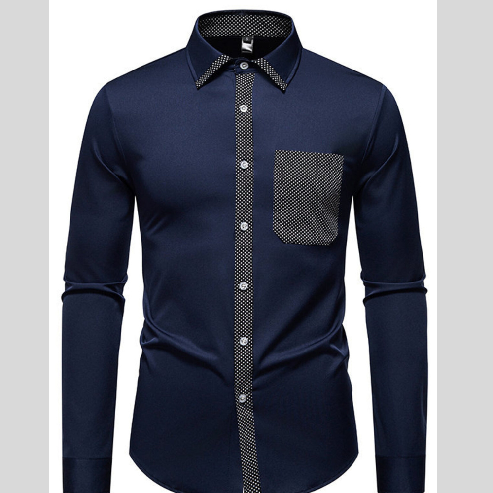 Men's Slim Fit Long Sleeve Shirt