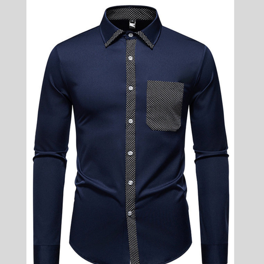 Men's Slim Fit Long Sleeve Shirt