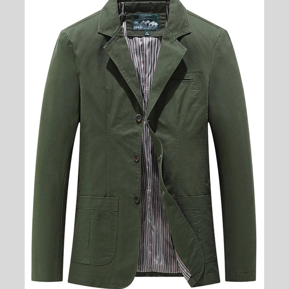 Men's Plus Size Casual Lapel Collar Blazer