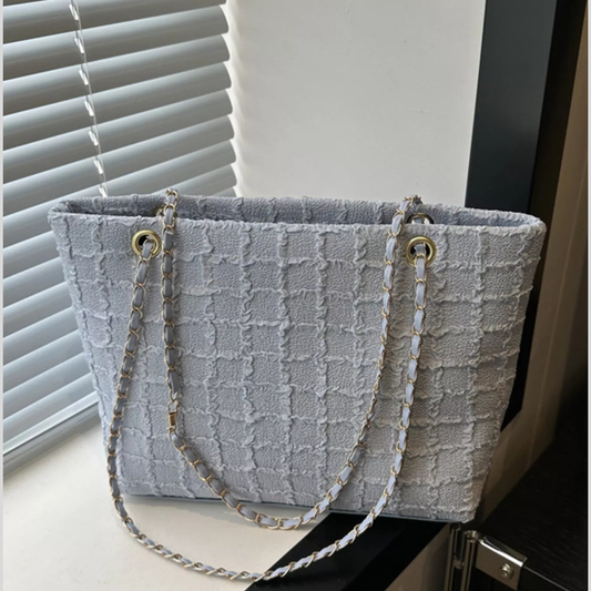 Tweed Chain Shoulder Bag