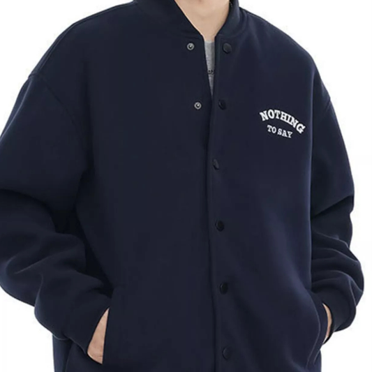 Men's Plus Size Snap Button Casual Jacket