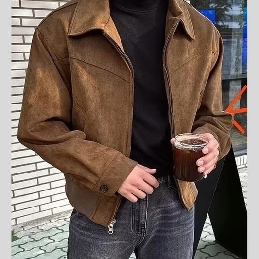 Men's Plus Size Streetwear Zip Jacket